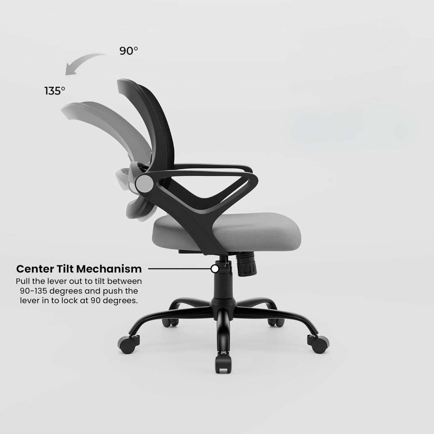 Align Cherry Ergonomic Office Chair | Mesh Back | Lumbar Support | Adjustable Height | 360° Swivel | Home & Office