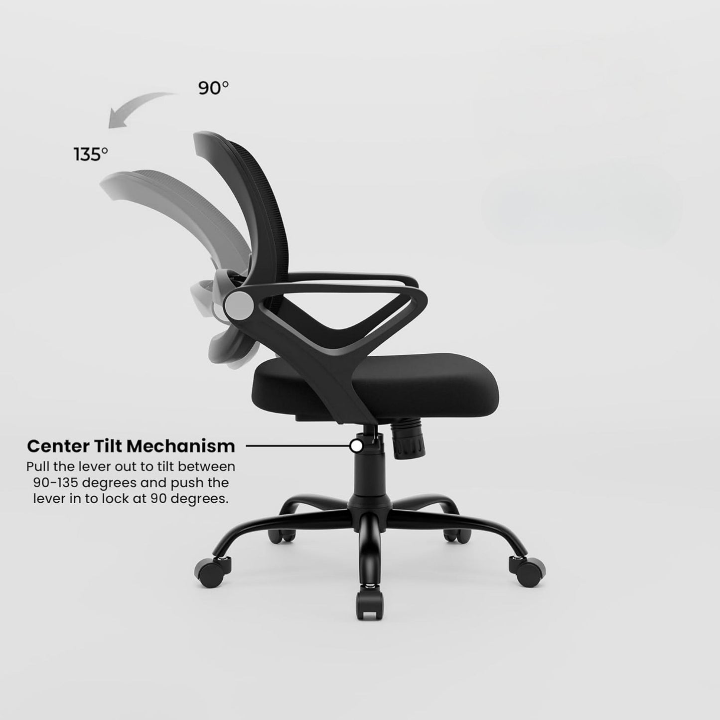 Align Cherry Ergonomic Office Chair | Mesh Back | Lumbar Support | Adjustable Height | 360° Swivel | Home & Office