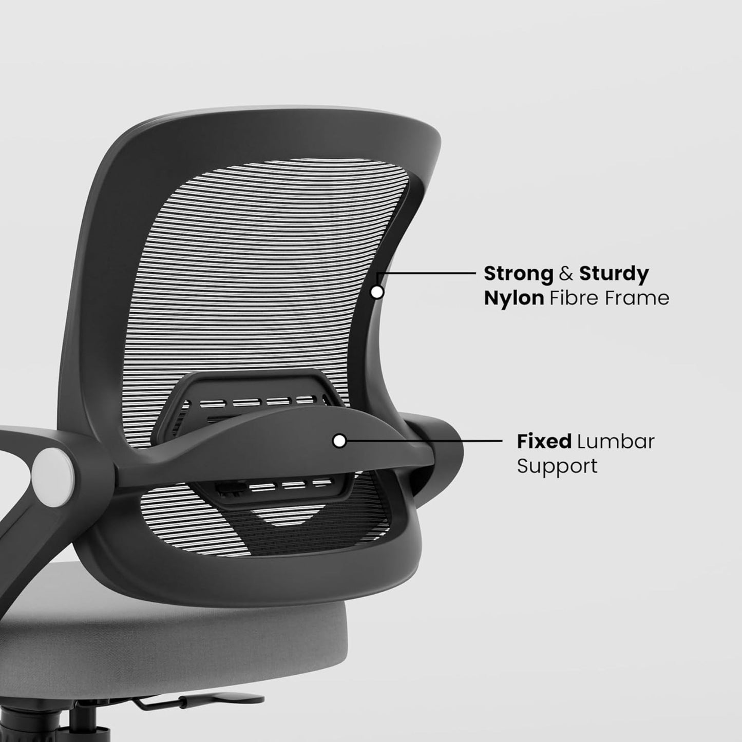 Align Cherry Ergonomic Office Chair | Mesh Back | Lumbar Support | Adjustable Height | 360° Swivel | Home & Office